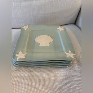 HOME STUDIO Shoreline Collection Salad Plates, Set 4